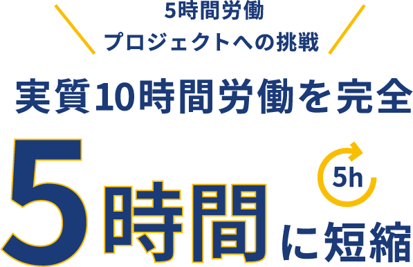 5時間労働プロジェクトへの挑戦 実質10時間労働を完全5時間に短縮